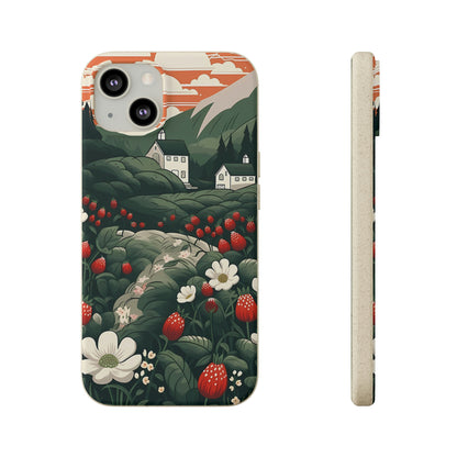 Strawberry Field | Biodegradable iPhone Case