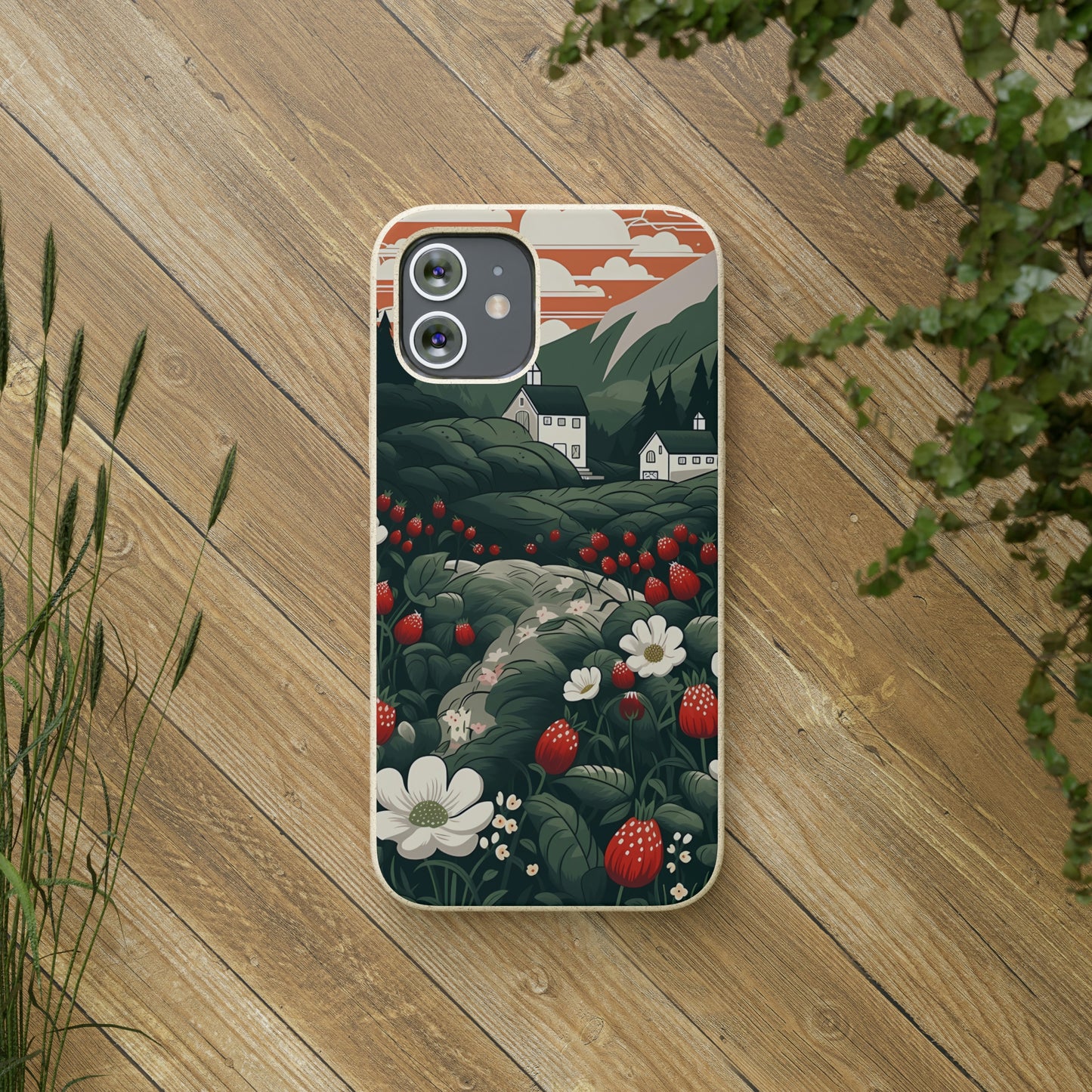 Strawberry Field | Biodegradable iPhone Case