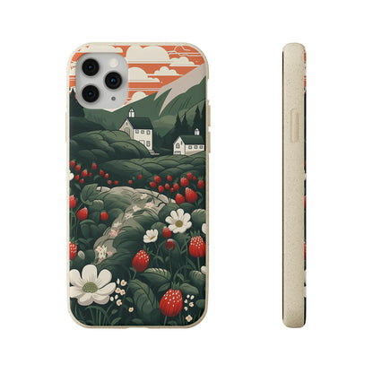 Strawberry Field | Biodegradable iPhone Case