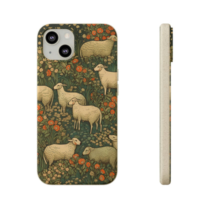 Cottagecore Sheep in a Meadow | Biodegradable iPhone Case