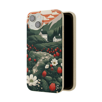 Strawberry Field | Biodegradable iPhone Case