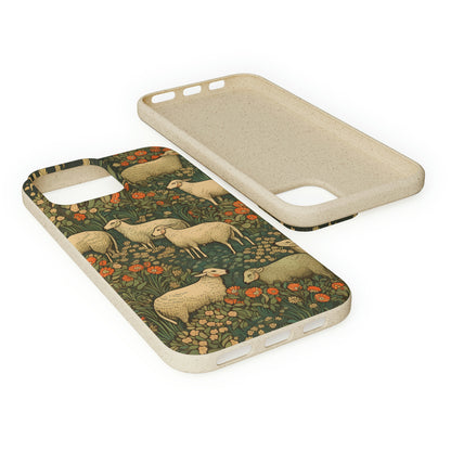 Cottagecore Sheep in a Meadow | Biodegradable iPhone Case