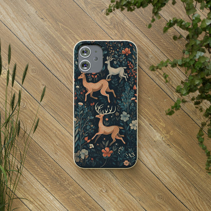 Enchanting Deer in a Forest | Biodegradable iPhone Case