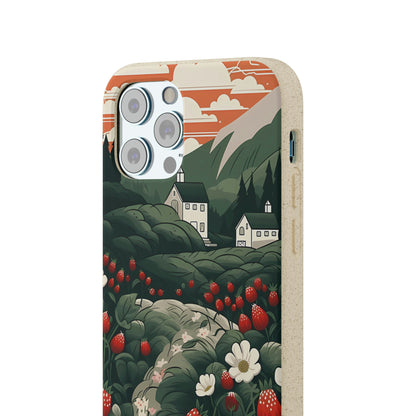 Strawberry Field | Biodegradable iPhone Case