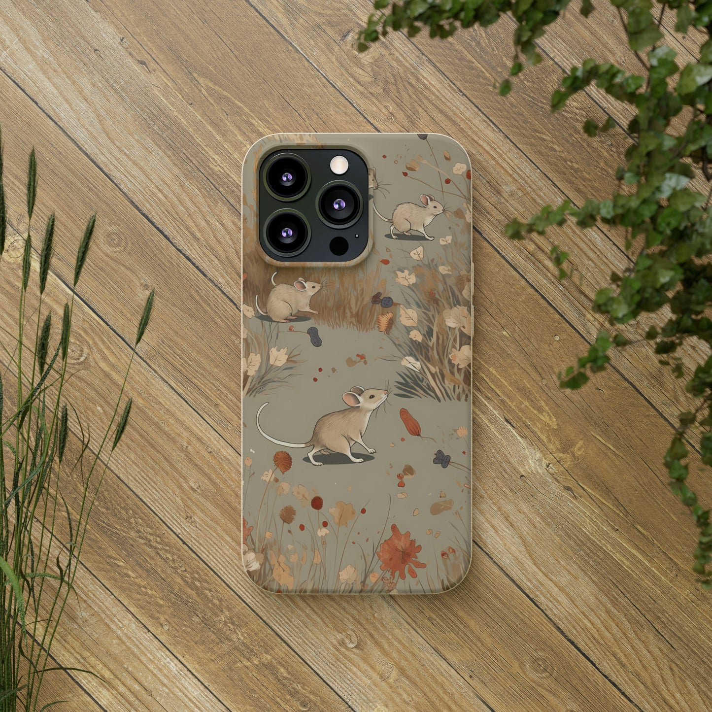 Charming Field Mice | Biodegradable iPhone Case